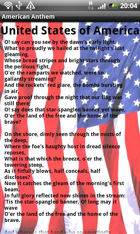american anthem lyrics
